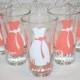 10 Personalized Bridesmaid and Groomsmen Shot Glasses