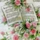 Rose Bouquet Dove Wedding Music Card #244 Digital Download