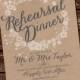 Rehearsal Dinner Invitation - Instant Download and Edit with Adobe Reader - Print at Home!