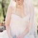 Juliet Cap Veil, Wedding Veil, Bridal Veil, Chapel length veil, lace veil, Beaded Veil - Touch of Love - Made to Order