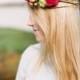 Delicate DIY Assymetrical Floral Crown With A Natural Base 