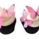 Wedding Cake Toppers - Edible Butterflies in Prettiest Pink - Cupcake Toppers, Cake Decorations, Cupcake Decorations for Valentine's Day