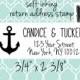Custom Return Address Stamp - anchor stamp for nautical beach wedding, save the dates, invitations, thank you cards-  3/4" x 2 3/8"