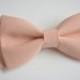 Peach  bow tie for kids, baby bow ties, clip on bow ties for boys