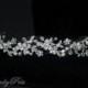 HPH7 Bridal Headpiece.Wedding Accessories Bridal Rhinestone Floral with Swarovski Pearls and Swarovski Clear Crystals Headband