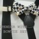 Choose Any bowtie with Black Suspender !! for toddler/ boy/ baby