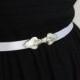 Wedding Belt - Silver Belt - White Belt - Wedding Accessories - Bridal Accessories - Wedding Sash - Bridal Belt - Wedding Dress Belt