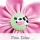 Pink Dog Collar Flower - Moo Cows