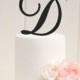 Personalized Monogram Wedding Cake Topper - 6 Inch Monogram Letter Cake Topper