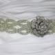 CATHERINE - Vintage Inspired Crystals Bridal Sash, Rose Bridal Belt, Wedding Beaded Sashes, Rhinestones Wedding Belts