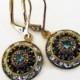 Blue Rhinestone Earrings - Crystal Cluster Earrings - Something Blue Wedding Jewelry - AURORA Glacier Blue
