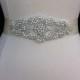Wedding Dress Sash / Bridal Sash / Bridal Belt / Pearl and Rhinestone Bridal Sash / Ivory Wedding Sash