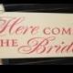 Change Here Comes the BRIDE Sign/Photo Prop/Melon/Watermelon/Great Shower Gift/Reversible Options/Punch