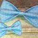 Blue and Pink Polka Dots Bow Tie, Clip, Headband or Pet