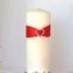 Red Unity Candle Heart Unity Candle Wedding Candle Bling Unity Candle Wedding Unity Candle Rhinestone Unity Candle Cheap Unity Candle