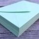 50 A7 5x7 or 4Bar 3.5x5 Envelopes Mint Green 5x7 Paper Source Invitation or RSVP Envelopes Euro Flap Bridal Shower Wedding Invitation