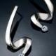 aquamarine earrings - March birthstone - blue - wedding - Argentium silver - fine jewelry - designer jewelry - 2380