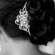 Wedding Hair Comb, Vintage Inspired Swarovski Crystal and Pearl Bridal Hair Comb, Rhinestone Bridal Tiara, Wedding Hair Accessories, AUDREY