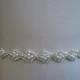 Wedding Belt, Bridal Belt, Sash Belt, Crystal Rhinestone & Off White Pearls - Style B20003