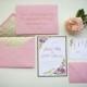 Gold And Pink Wedding Invitations