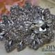HUGE 4 Inch Crystal Brooch Large Rhinestone Brooch Bouquet Crystal Wedding Bridal Accessories Sash Pin Back 96mm 450250