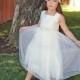Silk and tulle flower girl dress - X Large