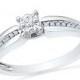 Diamond Fashion Engagement Ring Made in Sterling Silver or White Gold