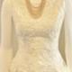 Vintage Beaded Pure Silk Ballgown Demetrios Wedding Dress