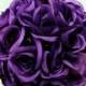 Purple pomander kissing ball flower girl wedding decoration wedding flowers bridesmaid bouquets