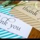 Thank You Sign, Wedding Table Sign, Thank You Table Sign, Striped Table Sign, Favor Table Sign - Size 5 x 7