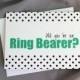 Will You Be Our Ring Bearer Card - Match Wedding Color and Style