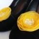 Freesia yellow wedding shoe clips (set of 2), bridal shoe clips, wedding shoe clips, yellow shoe clips, freesia wedding