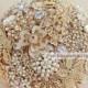 Crystal Brooch bouquet. Gold and Champagne wedding brooch bouquet, Jeweled Bouquet.