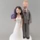 Bride & Groom Custom Wedding Cake Topper