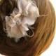 Flower Headpiece, Bridal Hair Flower, Hair Accessories, Floral Lace Pearl Rhinestone Wedding Flower Hair Clip, Bridal Hair Piece