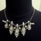 1 pc Briidal Clear White Rhinestone Necklace or for  Hair Accessories  RS5