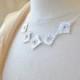 Sterling Silver Ultimate Lace Bib Necklace - Statement Jewelry, Dainty Feminine, Wedding Bridal Jewelry, Elegant