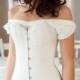 1910 Titanic Corset Teens Edwardian Corset in white cotton corselet shaper, Ready to ship sizes 1910's longline reproduction unerpinning