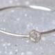 18k Gold Diamond Stacking Ring - Stackable Wedding Ring - Engagement Ring  - April - Diamond Promise Ring - 18k White or Yellow Gold Ring