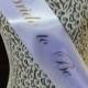 Bride to Be Sash: FREE Shipping New Orleans,adjustable cute bow, silver, gold, wedding, bridal, bachelorette party, bridesmaid, tie, sash