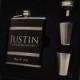 7 - Flask Gift Sets for Groomsmen, Best Men and Ushers - Personalized Wedding Party Flask Gift Sets