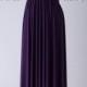 Dark Purple Grape Floor Length Ball Gown Long Maxi Infinity Dress Convertible Formal Multiway Wrap Dress Bridesmaid Dress Evening Dress