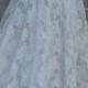 Boho Wedding Dress beaded  white lace vintage silver bride outdoor  romantic small by vintage opulence on Etsy