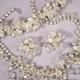 JULIANA Necklace Bracelet Earrings Set Vintage Crystal Full Parure Bridal Jewelry
