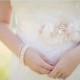 Pale Blush and Ivory Bridal Sash, Petal Pink Wedding Belt, Flower Sash, Pearls and Crystals - BARELY BLUSH
