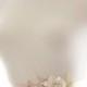 Beaded Rhinestone Bridal Sash, Champagne Blush Crystal Wedding Belt