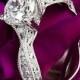 18k White Gold Tacori 2578RD Classic Crescent Twist Diamond Engagement Ring