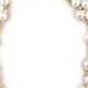 Staychicfashion White Pearls Beaded Gold Tone Chain Wedding Jewelry Necklace