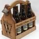 Wood Beer Tote Personalized Beer Carrier  - Christmas gift - Wedding Gift, Groomsmen Gift, Birthday, Fathers day, Man cave gift