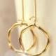 Circle Hoop Earrings Gold Hoop Earrings Bridal Jewelry Bridesmaid Gift Bridal Accessories Gift Set Wedding Limonbijoux
